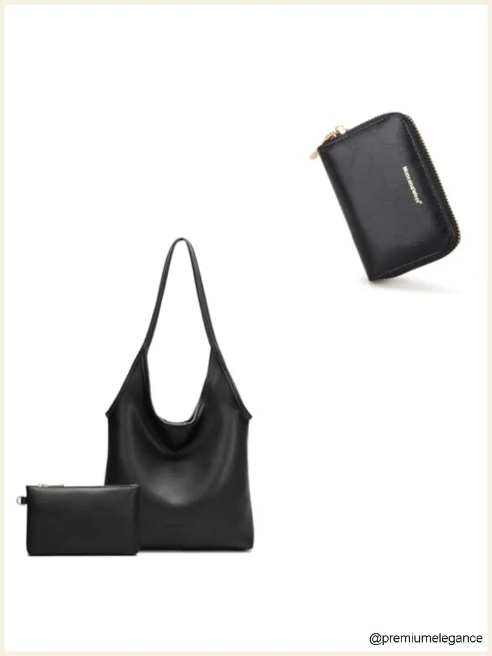 Small Wristlet RFID-Blocking Wallet Set with Bag